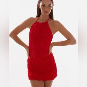 Peppermayo Aullie Mini Dress Red size small